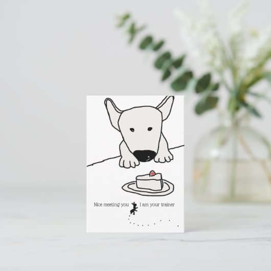 Dog Trainer Visitenkarte (Stehend Vorderseite)