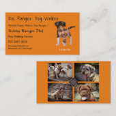 Dog Trainer Walker Foto Werbung Großartig Visitenkarte (Vorne/Hinten)