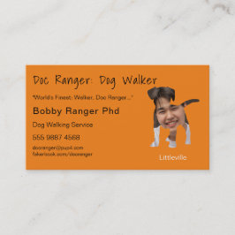 Dog Trainer Walker Foto Werbung Großartig Visitenkarte