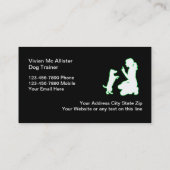 Dog Training Berufliche Visitenkarten Visitenkarte (Rückseite)