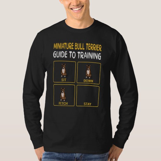Dog Training Bull Terrier Miniatur T-Shirt (Vorderseite)