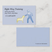 Dog Training Business Card Visitenkarte (Vorne/Hinten)