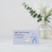 Dog Training Business Card Visitenkarte (Stehend Vorderseite)