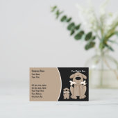 Dog Training Business Cards Visitenkarte (Stehend Vorderseite)