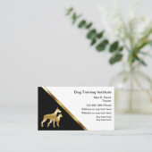 Dog Training Business Cards Visitenkarte (Stehend Vorderseite)