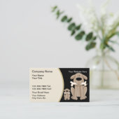 Dog Training Business Cards Visitenkarte (Stehend Vorderseite)