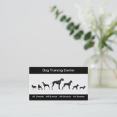 Dog Training Business Cards Visitenkarte (Stehend Vorderseite)
