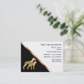 Dog Training Business Cards Visitenkarte (Stehend Vorderseite)