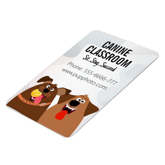 Dog Training Business Custom Magnet (Linke Seite)