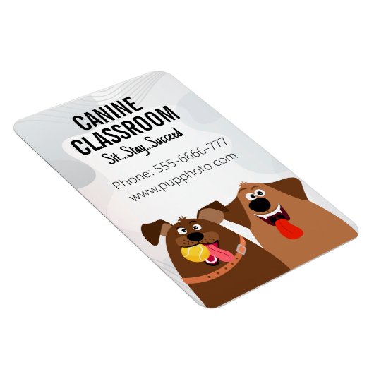 Dog Training Business Custom Magnet (Rechte Seite)