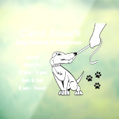Dog Training Business Fensteraufkleber (Blatt 3)