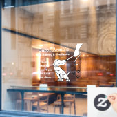 Dog Training Business Fensteraufkleber (Café-Fenster)