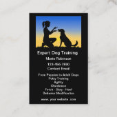 Dog Training Canine Instructor Visitenkarte (Vorderseite)
