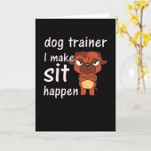 Dog Training Funny Gift für Dog Trainer Karte (Gelbe Blume)