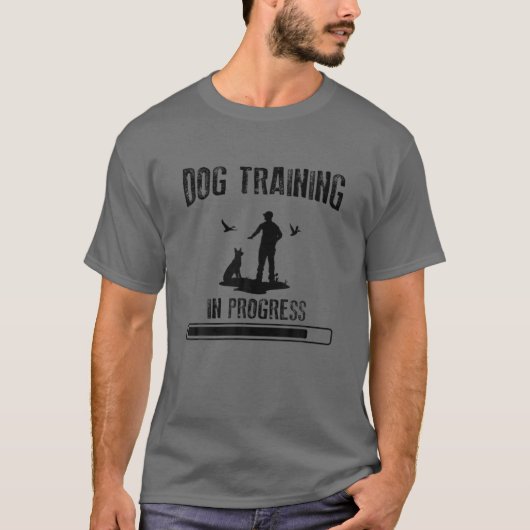 Dog Training In Progress Dog Trainer T-Shirt (Vorderseite)