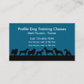 Dog-Training-Klassen Coole Visitenkarten Visitenkarte (Vorderseite)