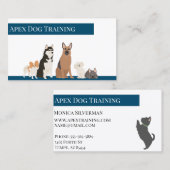 Dog Training Pet Services Sitzen Visitenkarte (Vorne/Hinten)