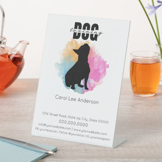 Dog Training Sockelschild (In Situ)