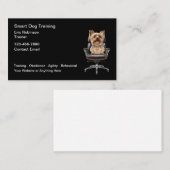 Dog Training Trendy Business Cards Visitenkarte (Vorne/Hinten)