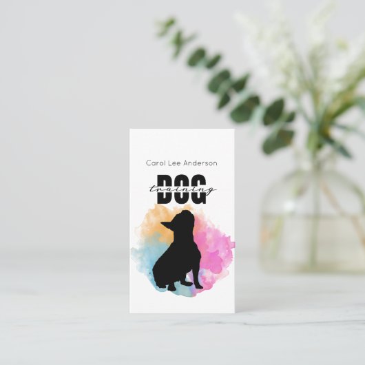 Dog Training Visitenkarte (Stehend Vorderseite)
