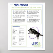 Dog Trick Training Poster (Vorne)