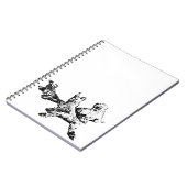 Dog Trio Notebook – Black & White Ink Cover Notizblock (Linke Seite)
