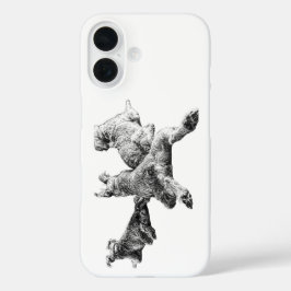 Dog Trio Phone Case – Relaxed Rear View Sketch