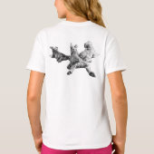 Dog Trio T-Shirt – Realistic Back View (Rückseite)