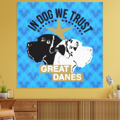Dog Trust Triptychon Leinwanddruck (Insitu (Wohnzimmer))