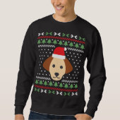 Dog Ugly Christmas Sweater Sweatshirt (Vorderseite)
