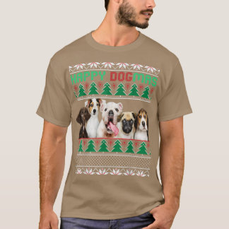 dog ugly christmas sweaterdog christmas sweater me T-Shirt