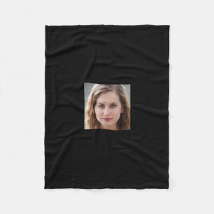 Dog Ugly Xmas Lights Weihnachtsmannmütze English B Fleecedecke