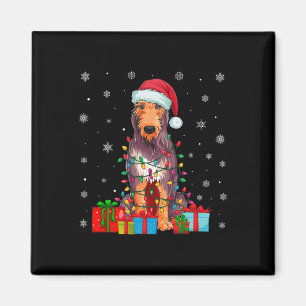 Dog Ugly Xmas Lights Weihnachtsmannmütze Irish Wol Magnet