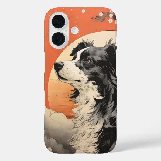 Dog Ukiyo-e Case-Mate iPhone Hülle (Rückseite)