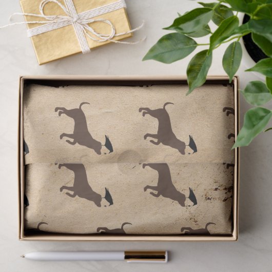 Dog- und Crow-Gewebe Seidenpapier (Geschenk)