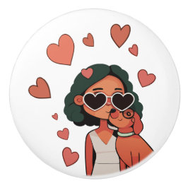 Dog Valentine Tote Bag Keramikknauf