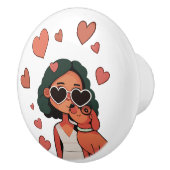 Dog Valentine Tote Bag Keramikknauf (Rechts)