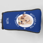 DOG VATER Custom Foto Personalisiert Monogramm Put Golf Headcover (Vorderseite)