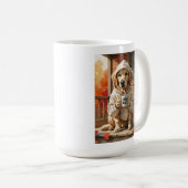 Dog Vater Life Poster - Porch Coffee & Puppy Cuddl Kaffeetasse (VorderseiteRechts)