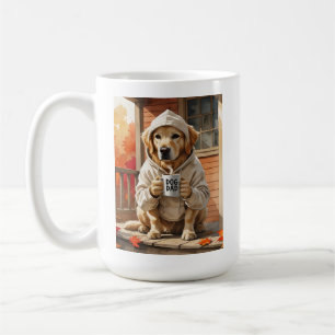 Dog Vater Life Poster - Porch Coffee & Puppy Cuddl Kaffeetasse