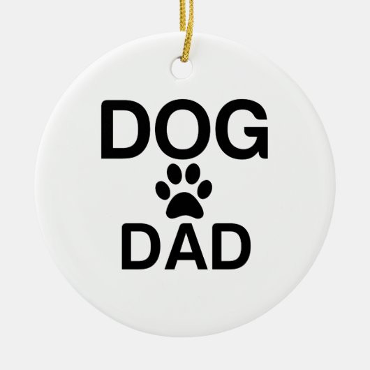 DOG-VATER-PAGE KERAMIK ORNAMENT (Vorne)