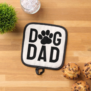 Dog Vater Paw Print Topflappen