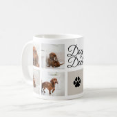 Dog Vater PW Print Eight Pet Fotos Custom Kaffeetasse (Vorderseite Links)