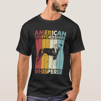 Dog Vater Whisperer - Vintages amerikanisches Staf T-Shirt