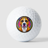 Dog Vector Illustration Golfball (Vorderseite)