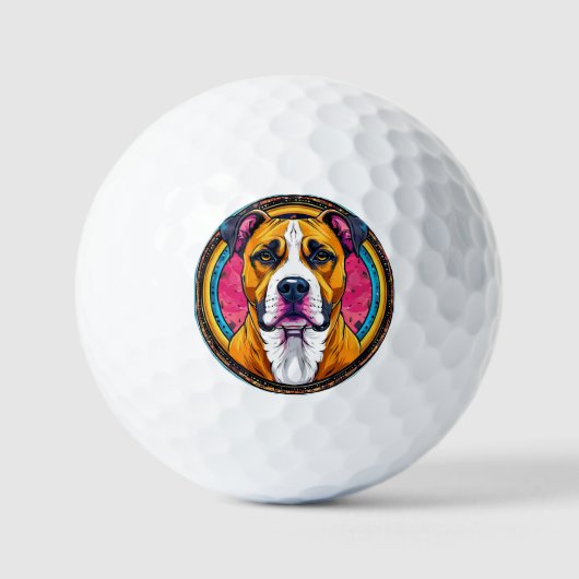 Dog Vector Illustration Golfball (Vorderseite)