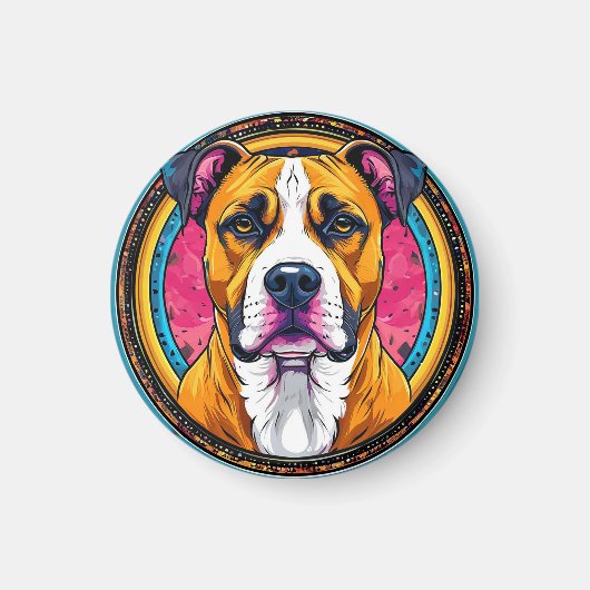 Dog Vector Illustration Magnet (Vorne)