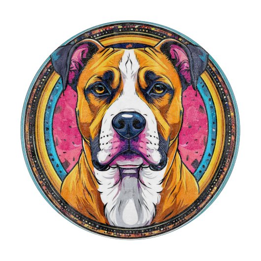 Dog Vector Illustration Schneidebrett (Vorderseite)