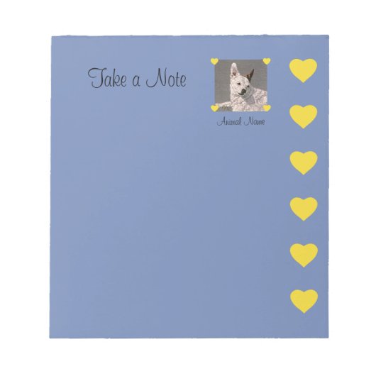 Dog-Vorlage Notizblock (Vorderseite)