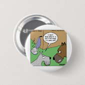 Dog VS. Staubsauger Gewitterte Geschenke und Samml Button (Vorne & Hinten)